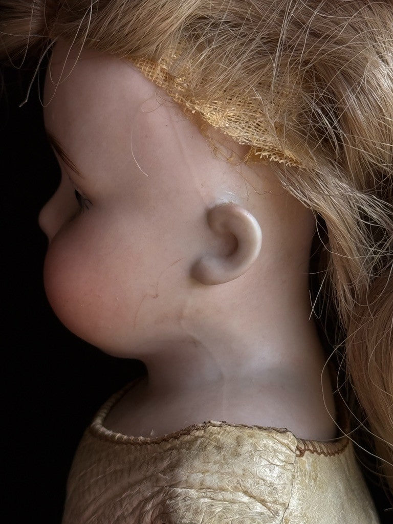 Early Antique German 13” Kestner 143 Bisque Shoulder Head Doll