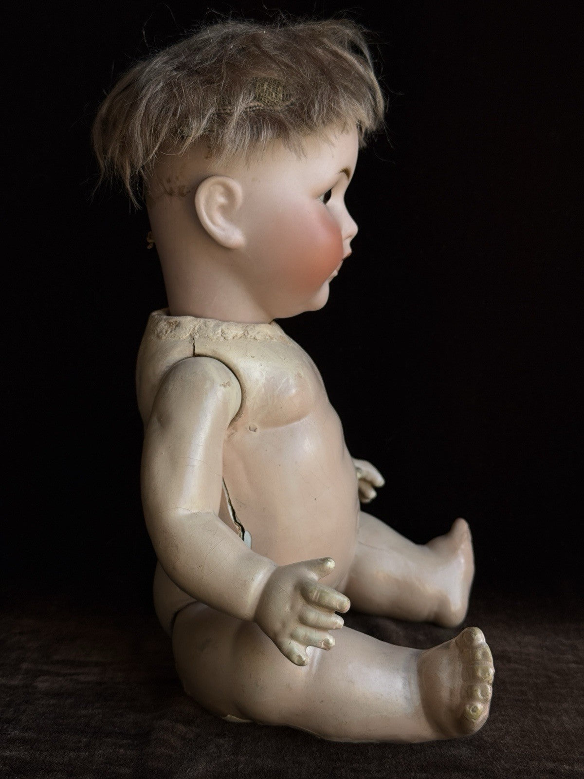 Antique German 16” Kestner JDK 257 Bisque Head Baby Doll