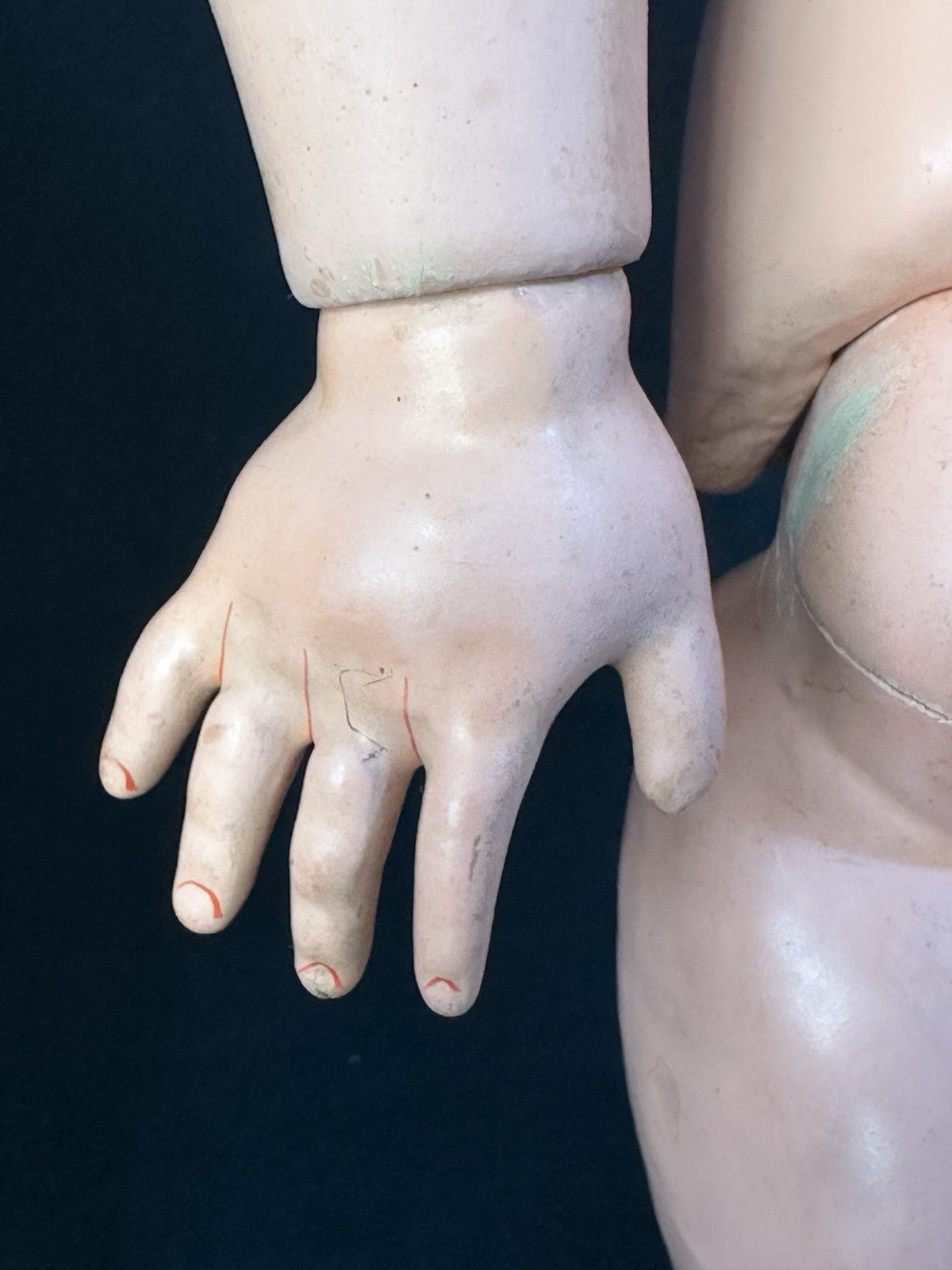 Antique German Simon Halbig Mold 550 20” Doll Bisque Head Composition Body