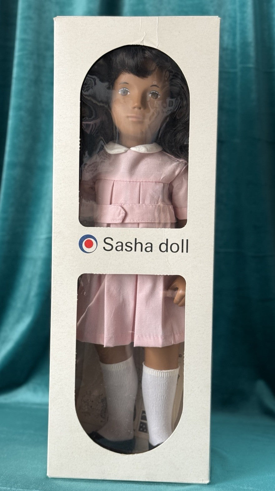 Collectible England Vinyl Sasha Brunette Pink Dress 103 Girl Doll with Box/Tag