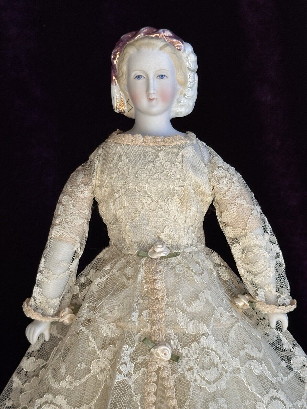 Rare Antique German 14.5” Alt Beck Gottschalck Empress Eugenie Parian China Doll
