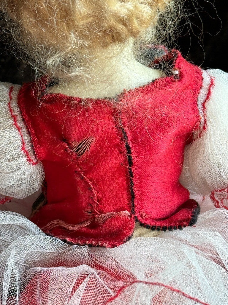 OOAK Collectible Judith & Lucia Friedericy Ballerina Wax Over Porcelain Doll