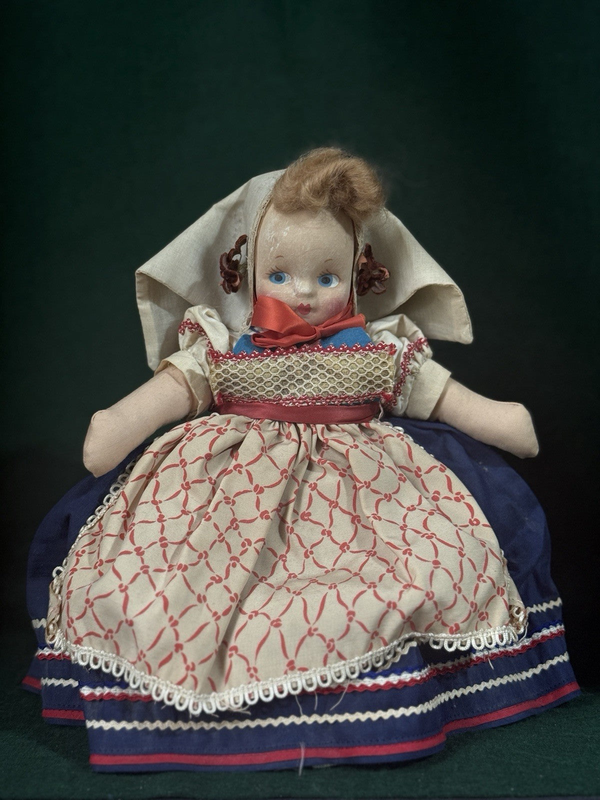 Lot Of 2 Cloth Mask-Face International Dolls; Original Box