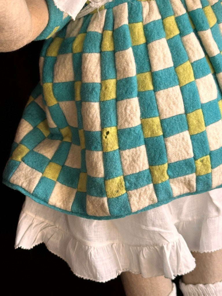 Vintage Italian 18" Lenci Grugnetto 1500/B Series Felt Grumpy Doll