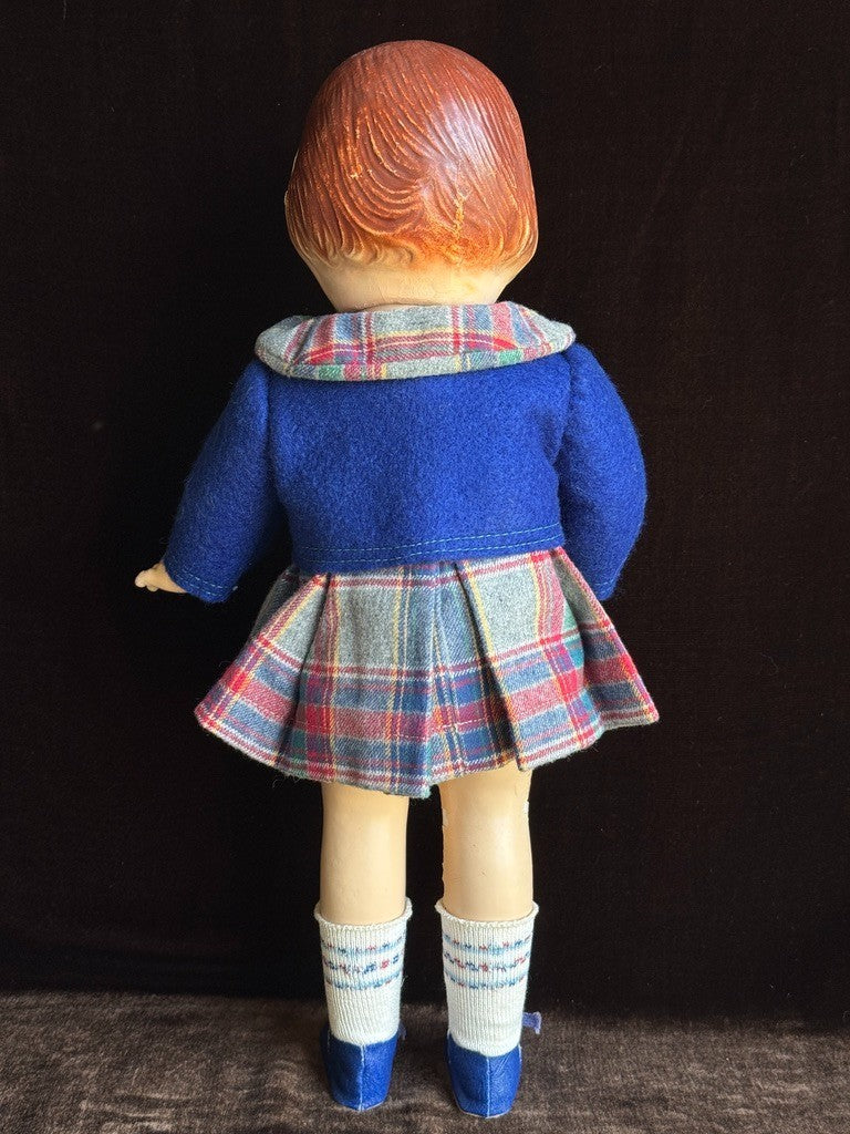 Unmarked Vintage American 17” Patsy Lou Composition Doll