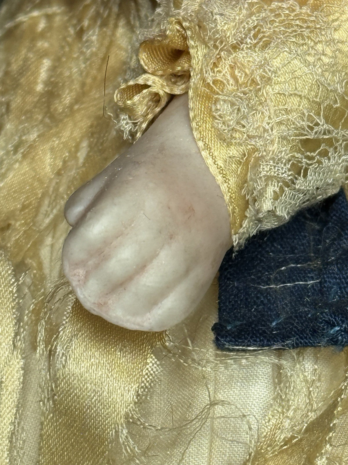 Antique German 11.5” Kestner 154 Bisque Shoulder Head Doll