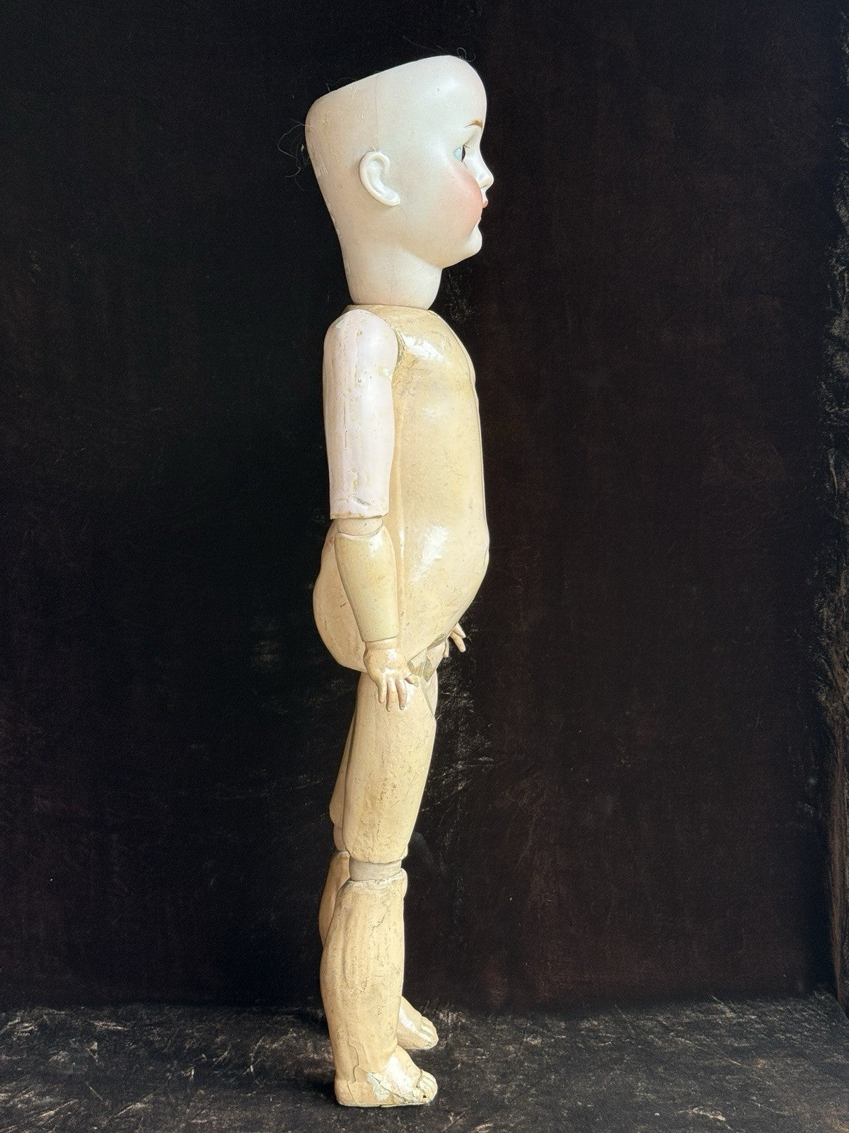 Antique German 28.5” Max Handwerk Bebe Elite 286 Bisque Head Doll