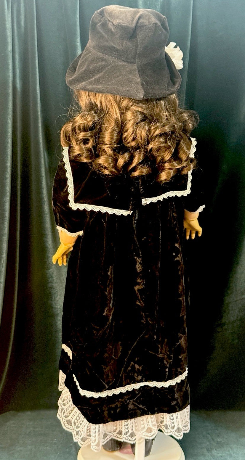 Antique German Kley Hahn Walkure 30” Doll Bisque Head Composition Body