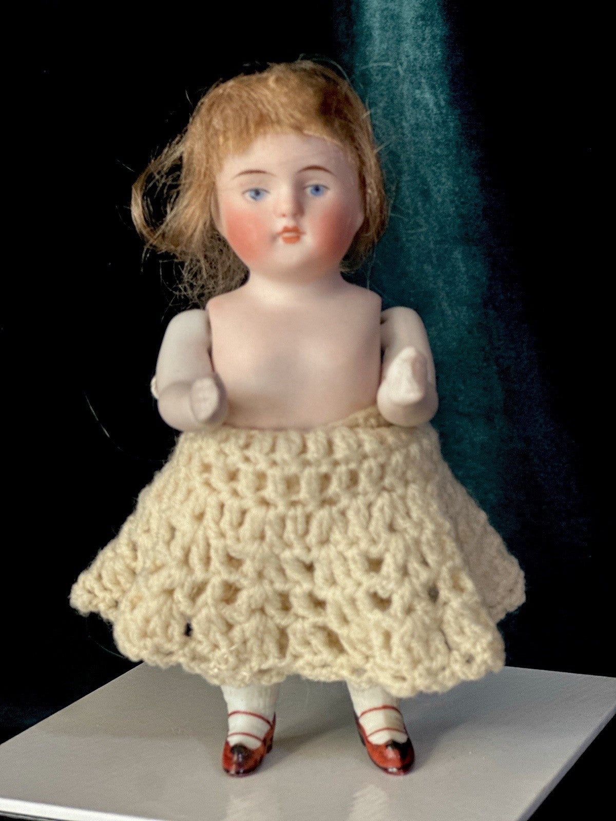 Antique German 5 1/2” Kestner All Bisque Mignonette Dollhouse Doll