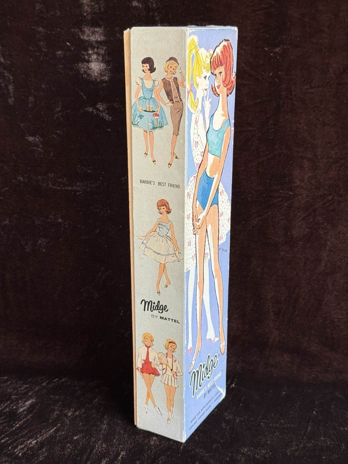 Early Mattel Vintage Midge 860 Brunette Barbie’s Best Friend Doll In Box