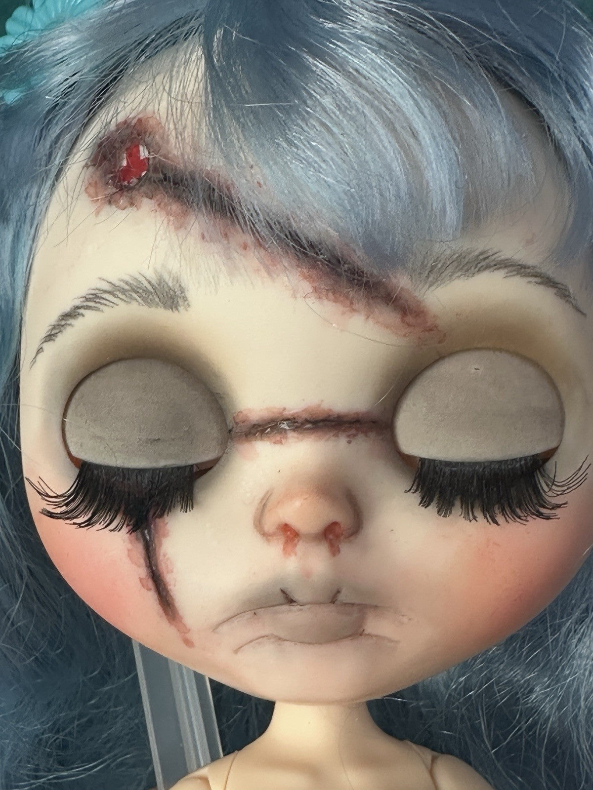 OOAK Custom Blythe 11” Artist BDJ Doll “Beautiful Frankenstein”