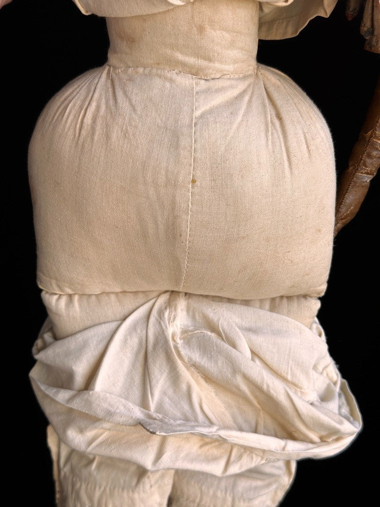 Large Antique German 26.5” Kestner Flat Top China Shoulder Head Doll