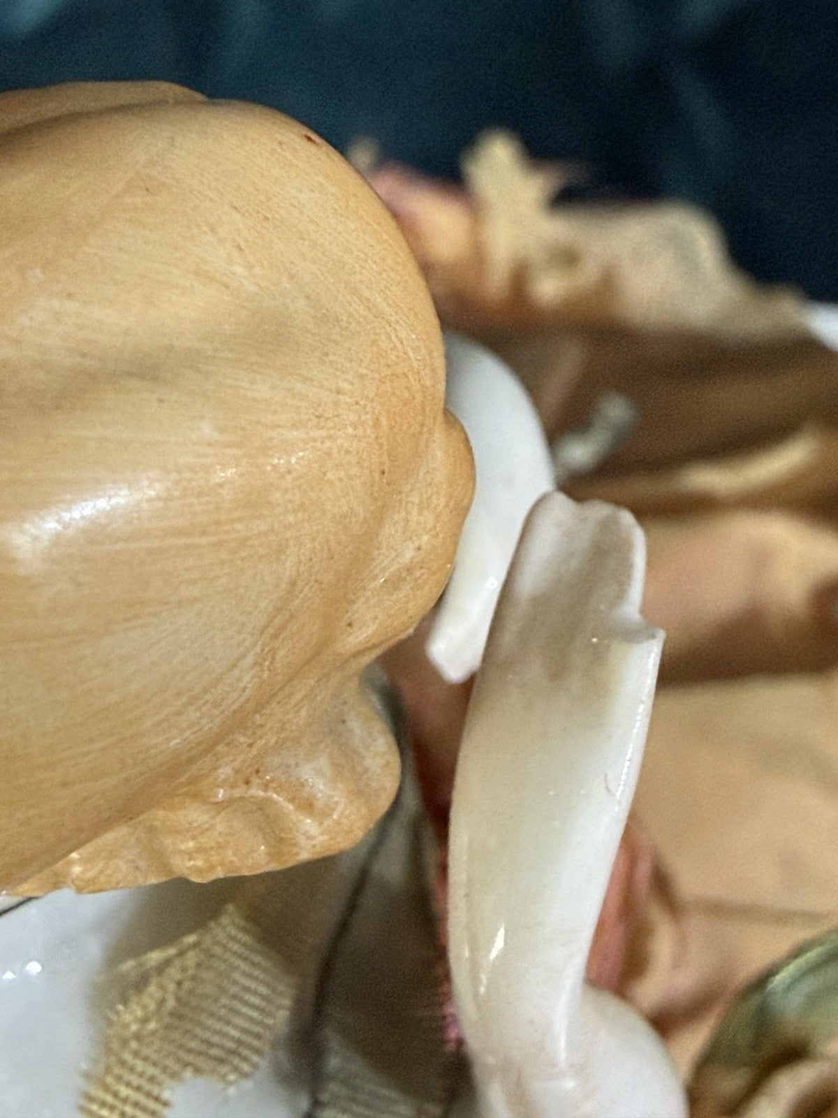 Antique German Pin Cushion Half Doll Arms Away