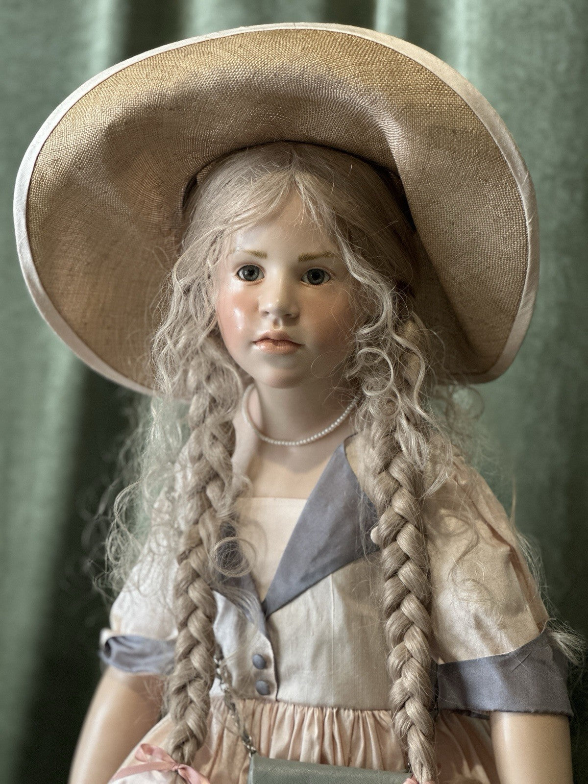 Artist Hildegard Gunzel Wax Over Porcelain 34 1/2” Doll “Pandora” LE 25 Box