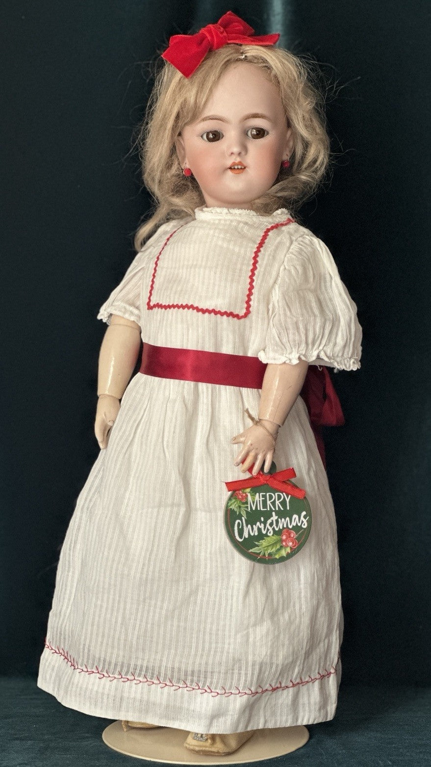 Antique German Simon Halbig Mold 1078 19” Doll Bisque Head Composition Body