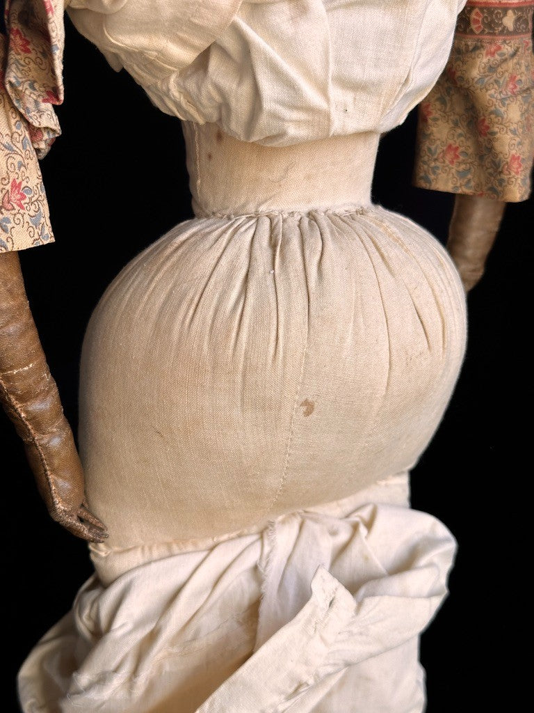 Large Antique German 26.5” Kestner Flat Top China Shoulder Head Doll