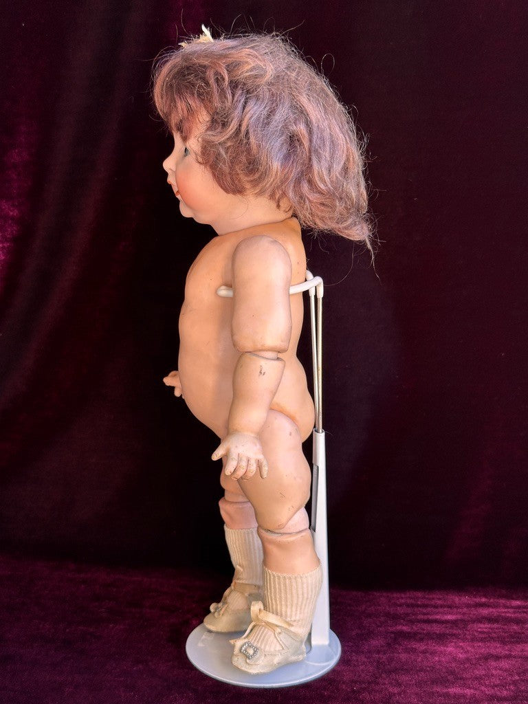 Antique German 14.5” JDK Kestner 211 Bisque Head Doll Toddler Composition Body
