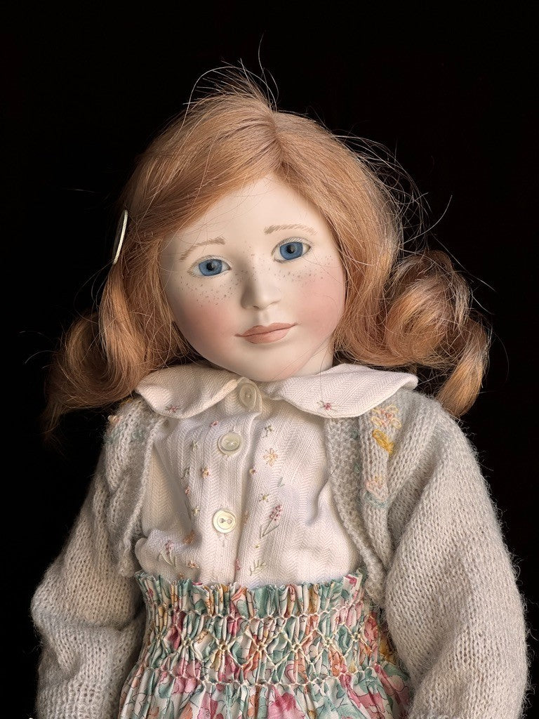 Collectible 19" Wooden/Porcelain Lynne & Michael Roche Emily LE Doll
