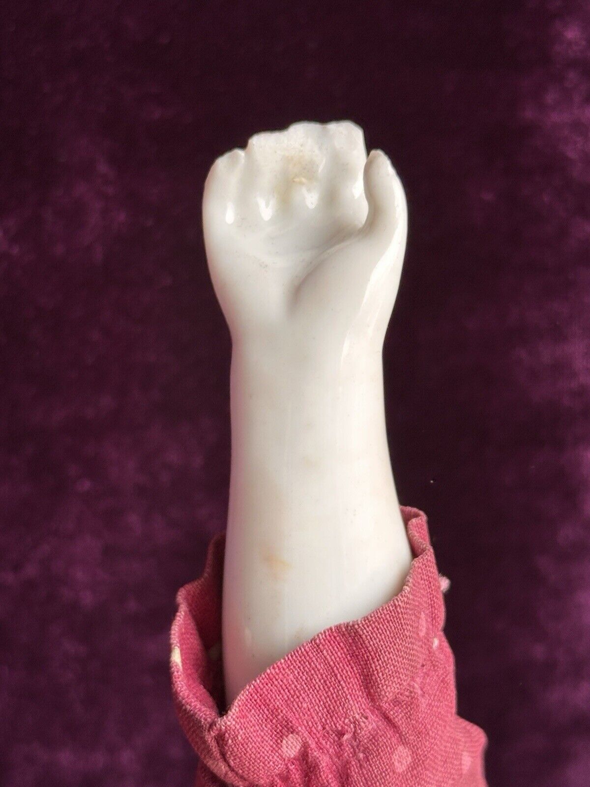 Antique German 22.5” Flat Top Highbrow China Shoulder Head Doll