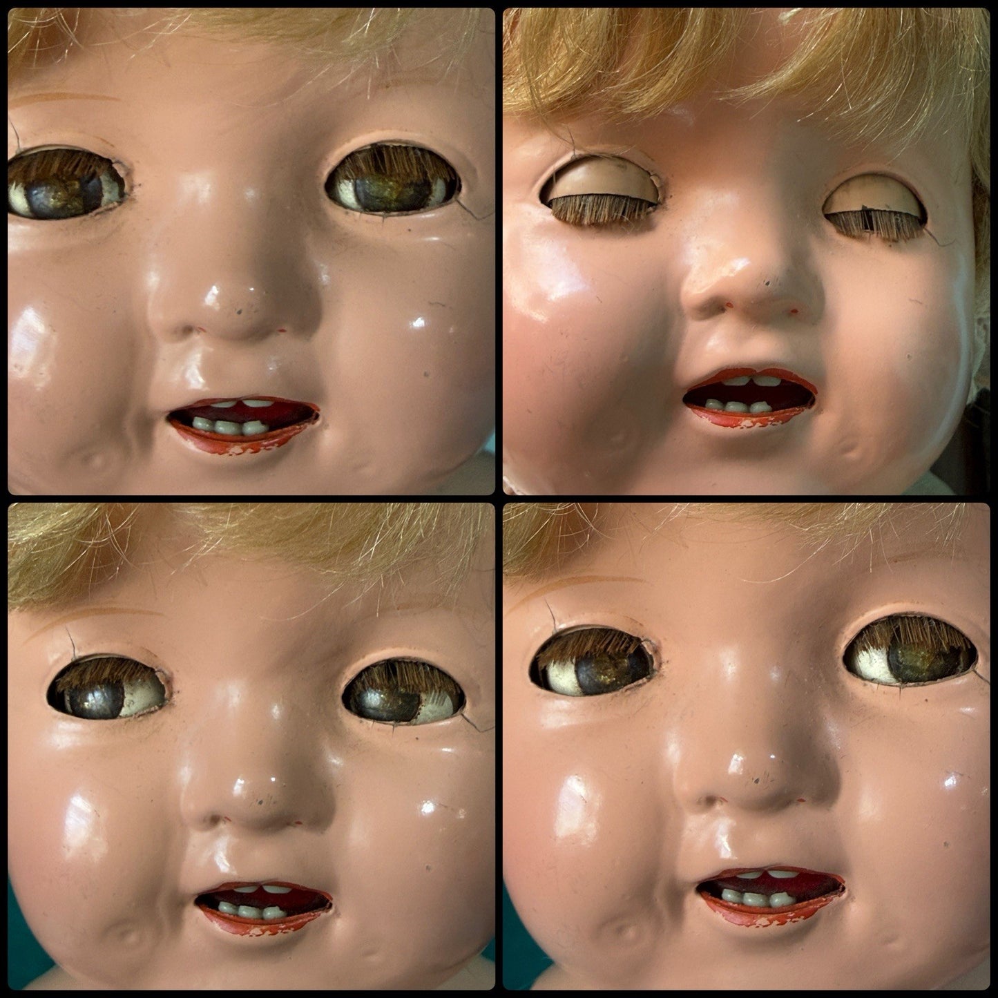 Antique 1930’s Composition 16” Shirley Temple Baby Doll by Ideal Co Flirty Eyes