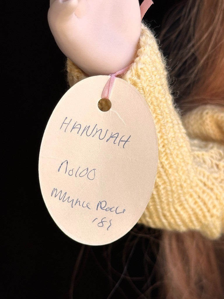 Large Collectible 21" Wooden/Porcelain Lynne & Michael Roche Hannah LE Doll