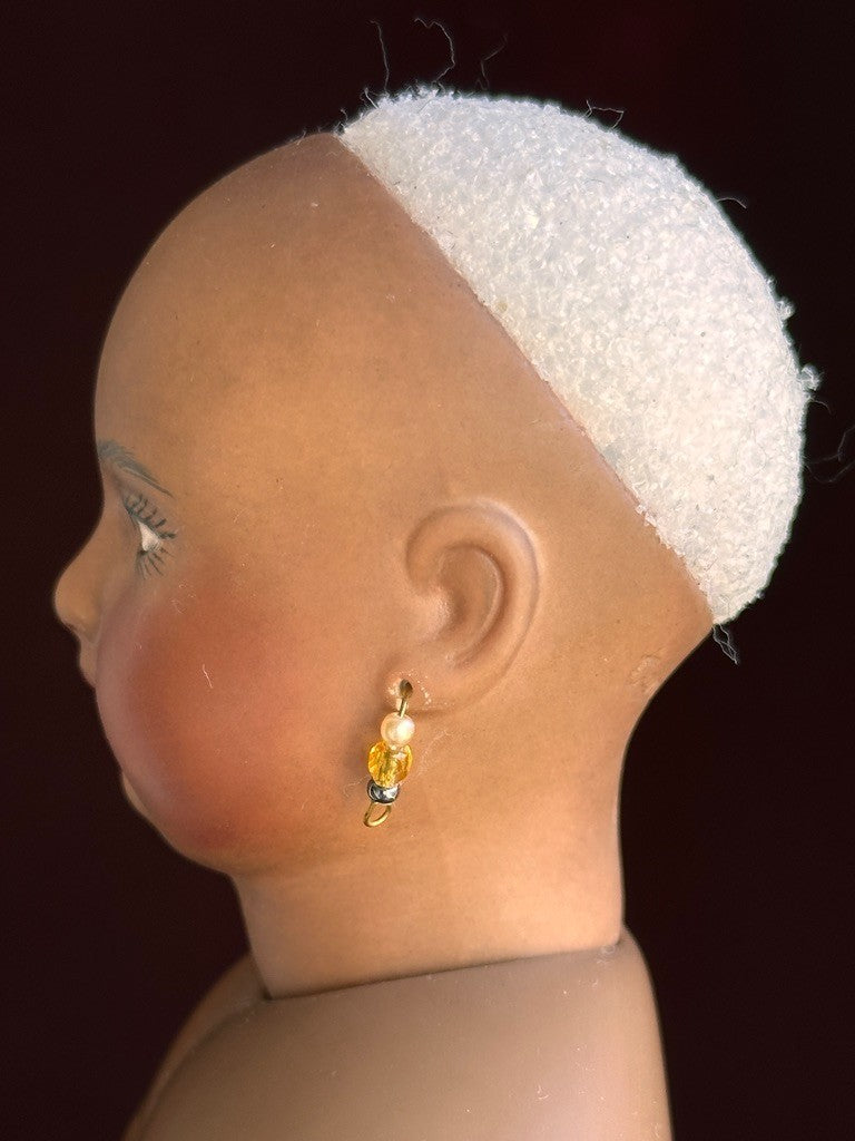 Rare 15” Dark Complexion Porcelain Repro of Antique French Huret Fashion Doll