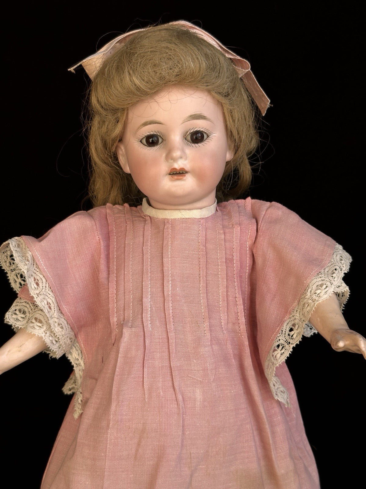 Antique German 14” Armand Marseille 1894 Dep Bisque Head Doll