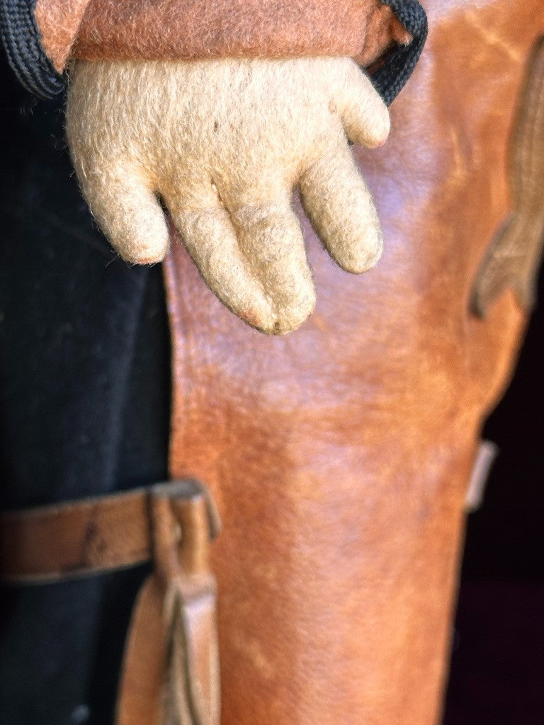 Rare Vintage Spanish TAF Talleres Arte Fuste Cowboy/Gaucho Lenci Style Felt Doll