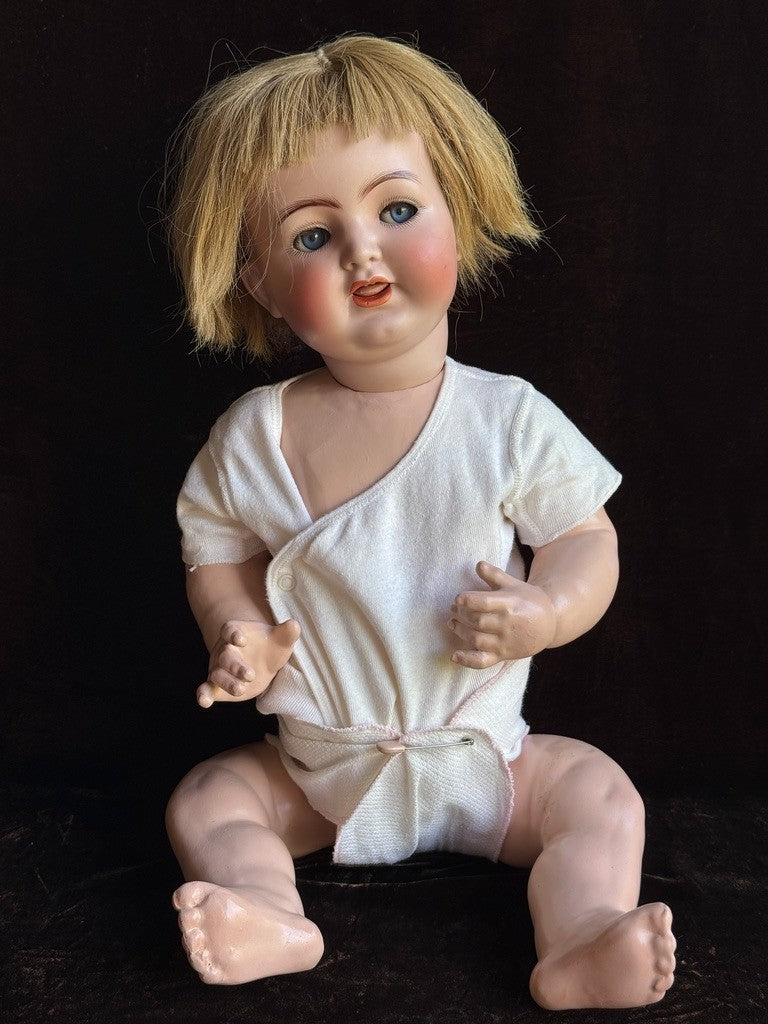 Large 24” Antique German Kammer & Reinhardt Simon Halbig 126 Flirty Eyes Doll