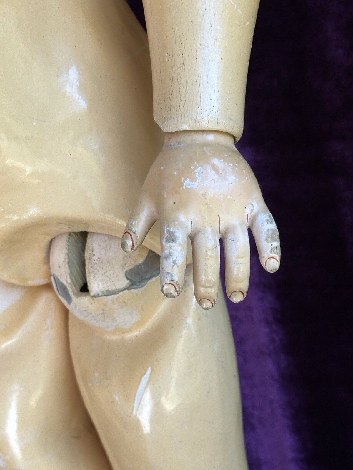 Antique German 29” Halbig Reinhardt 117 n Mein Liebling Flirty Eyes Bisque Doll