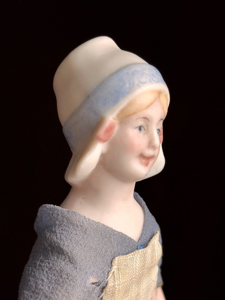 Vintage 5.5” Hertwig (?) Miniature Porcelain Dollhouse Parian Doll