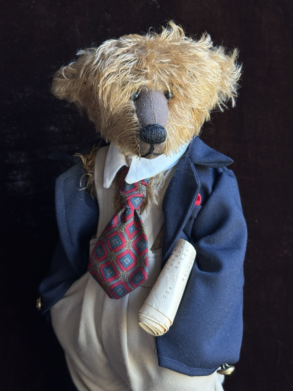 OOAK (?) Artist 16.5” Mohair PCA Character Teddy Bear