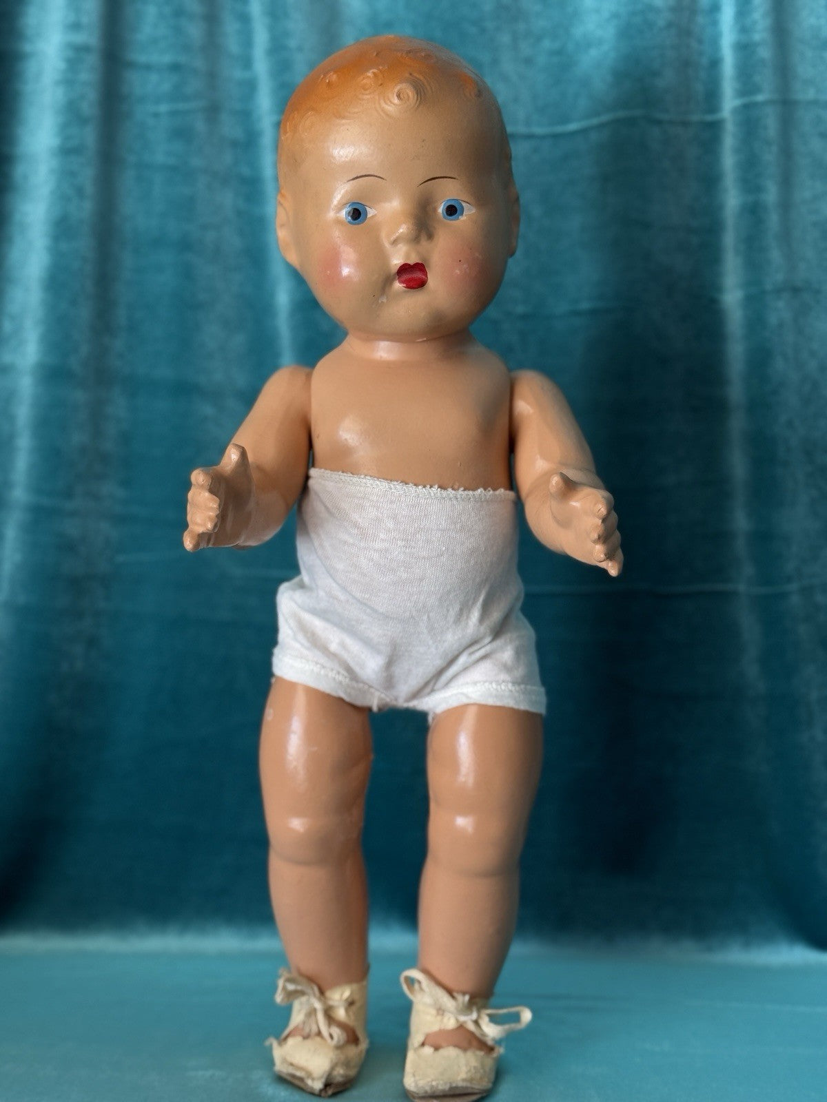 Vintage Unidentified 16” All Composition Doll