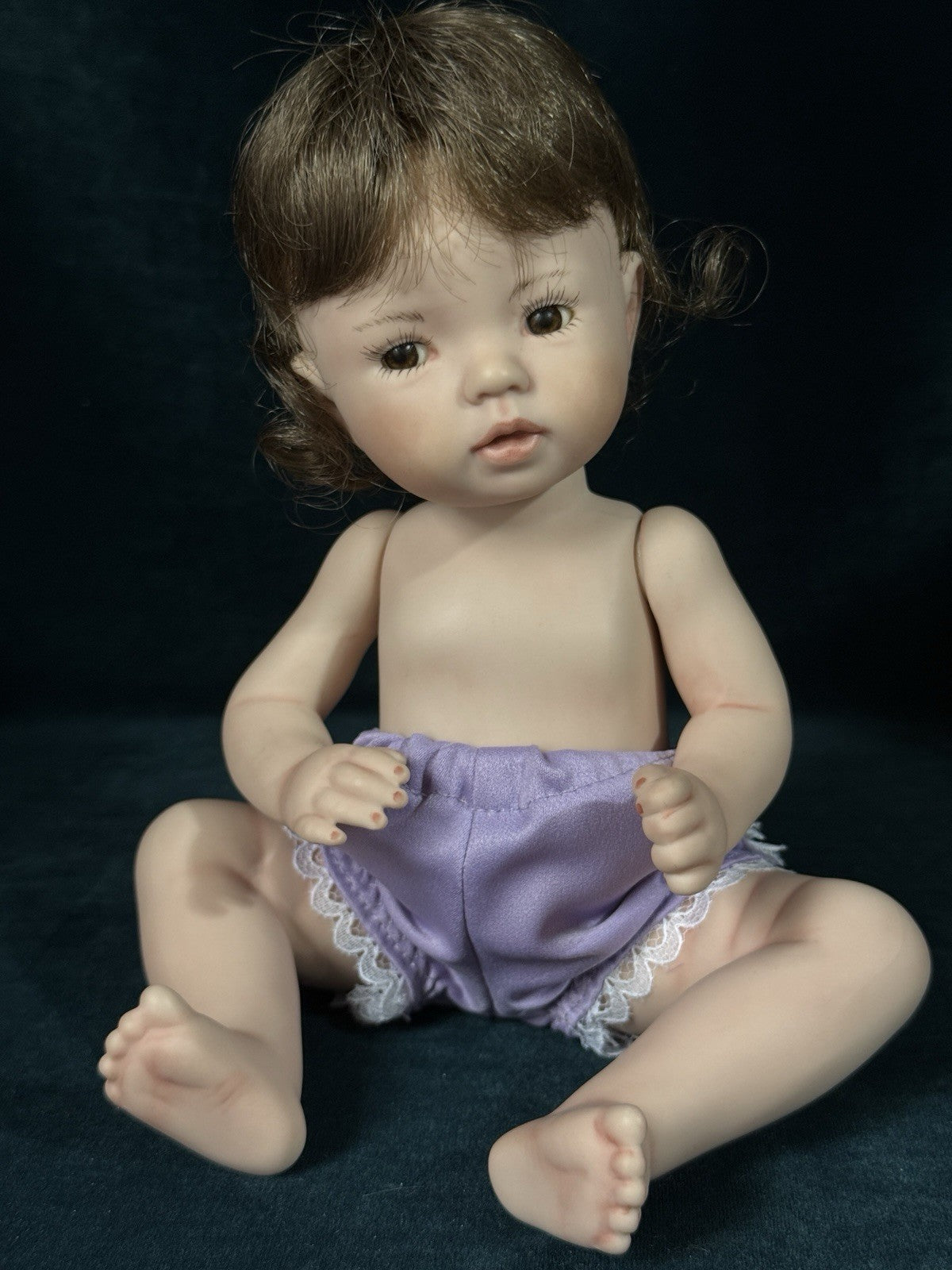 Lot Of 2 Porcelain 11” Baby Dolls “Little Thing” Dianna Effner Expressions Molds