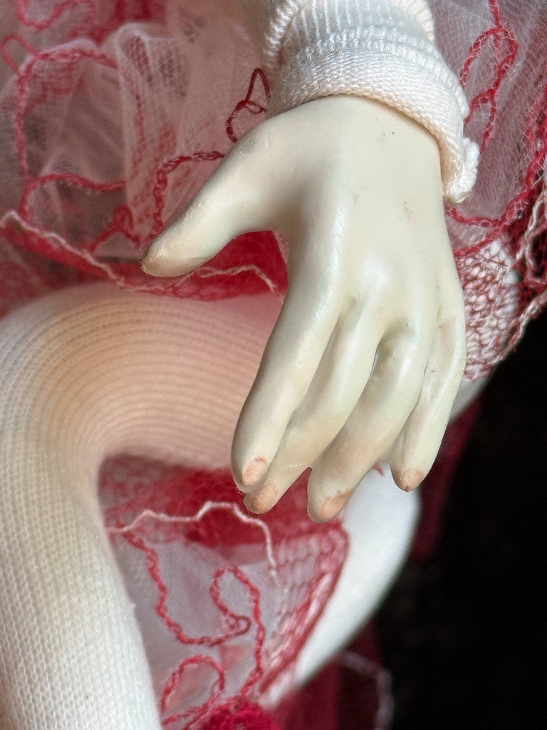 OOAK Collectible Judith & Lucia Friedericy Ballerina Wax Over Porcelain Doll