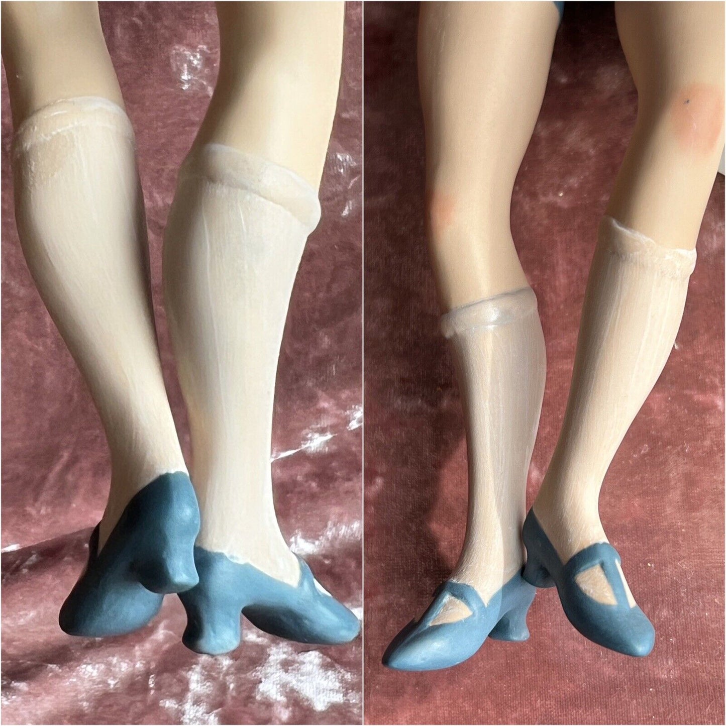 2 All Porcelain UFDC Artist Dolls by Sandra Justiss Flapper Style Swimmers