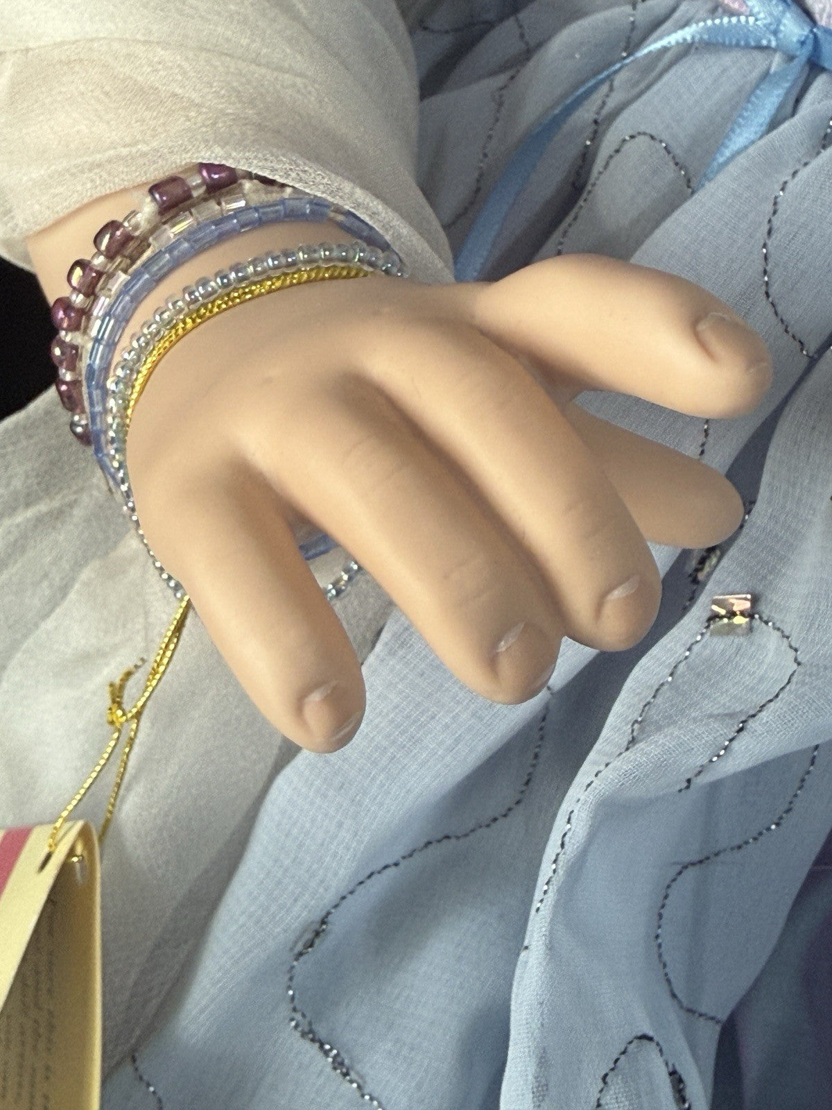Collectible Porcelain 27” Doll “Sky” by Christine Orange Tag