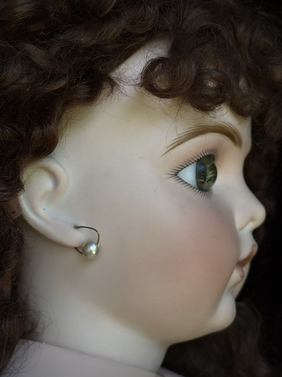 Large Porcelain Compo 28” Repro of Antique French Bru Jne Doll By Jamie Englert