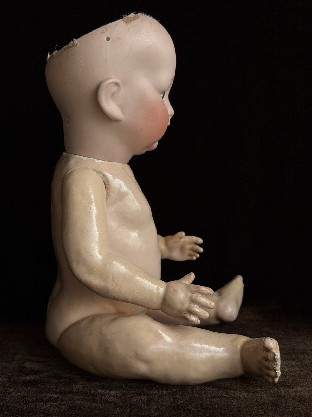 Antique Japan 16” Bisque Head Morimura Brothers Baby Doll