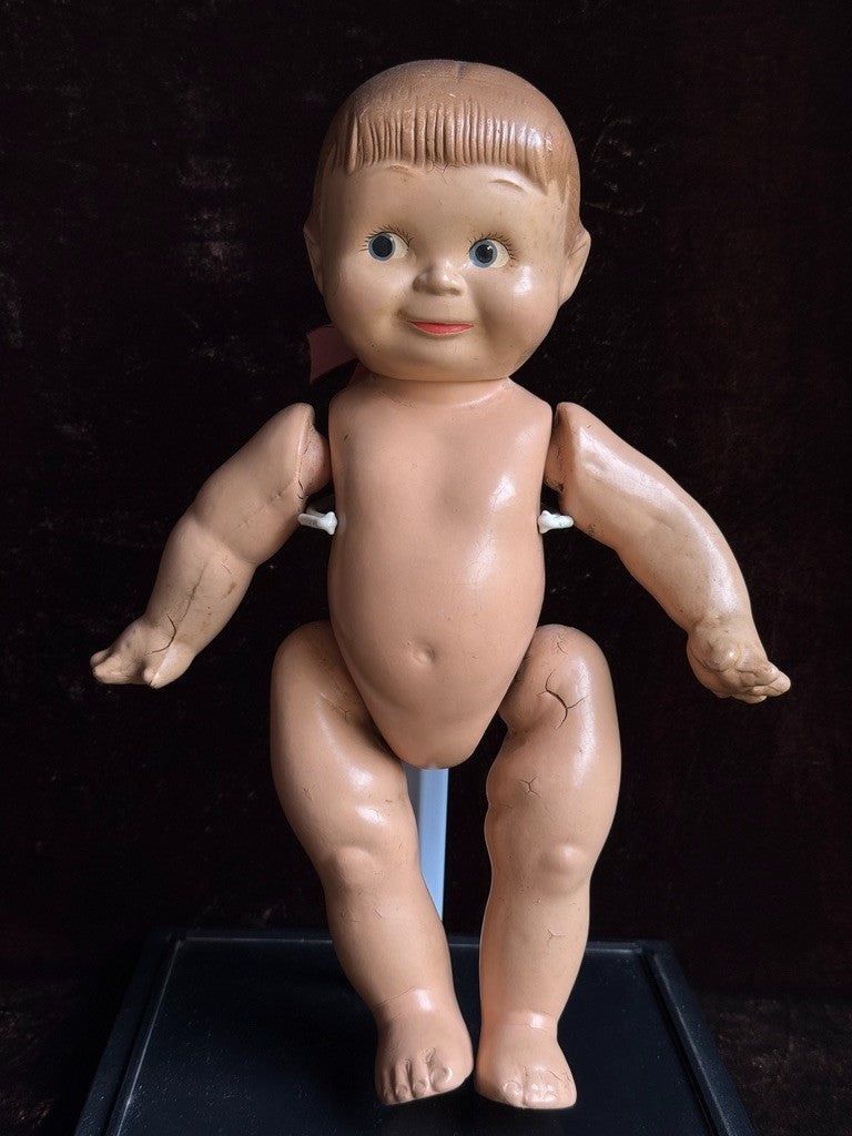 Vintage American Composition Cameo 12" Rose O'Neill Giggles Kewpie Girl Doll