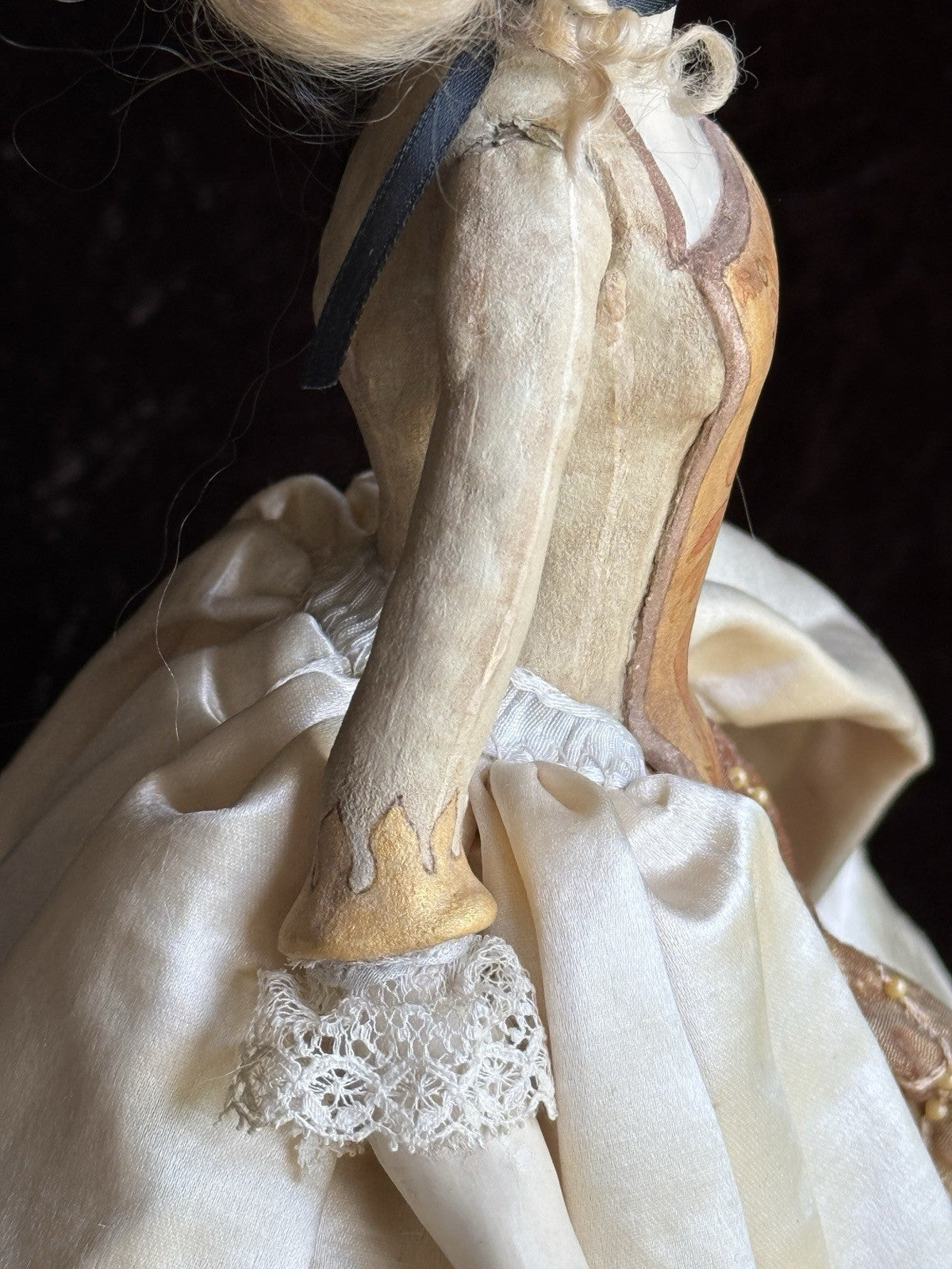 OOAK Collectible 14.5” Judith & Lucia Friedericy Wax Over Porcelain Doll