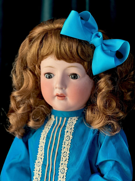 Antique German 24” Gebrüder Ohlhaver Revalo Bisque Head Doll