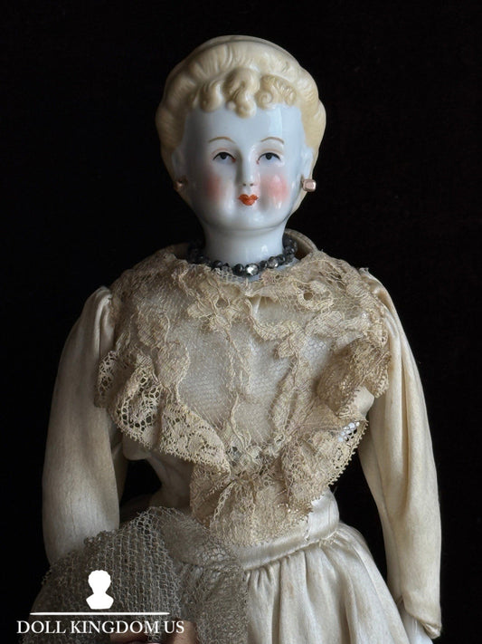 Antique 14” Made in Japan China Shoulder Head Bride Doll