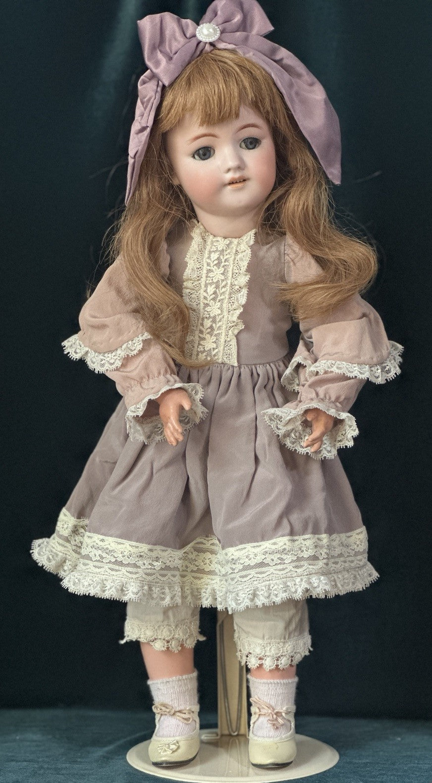 Antique German Simon Halbig Mold 550 20” Doll Bisque Head Composition Body