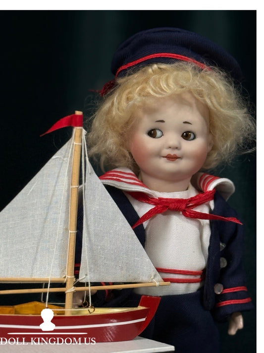 Vintage Reproduction of Rare German Kley & Hahn Googly Eyes 9.5” Doll