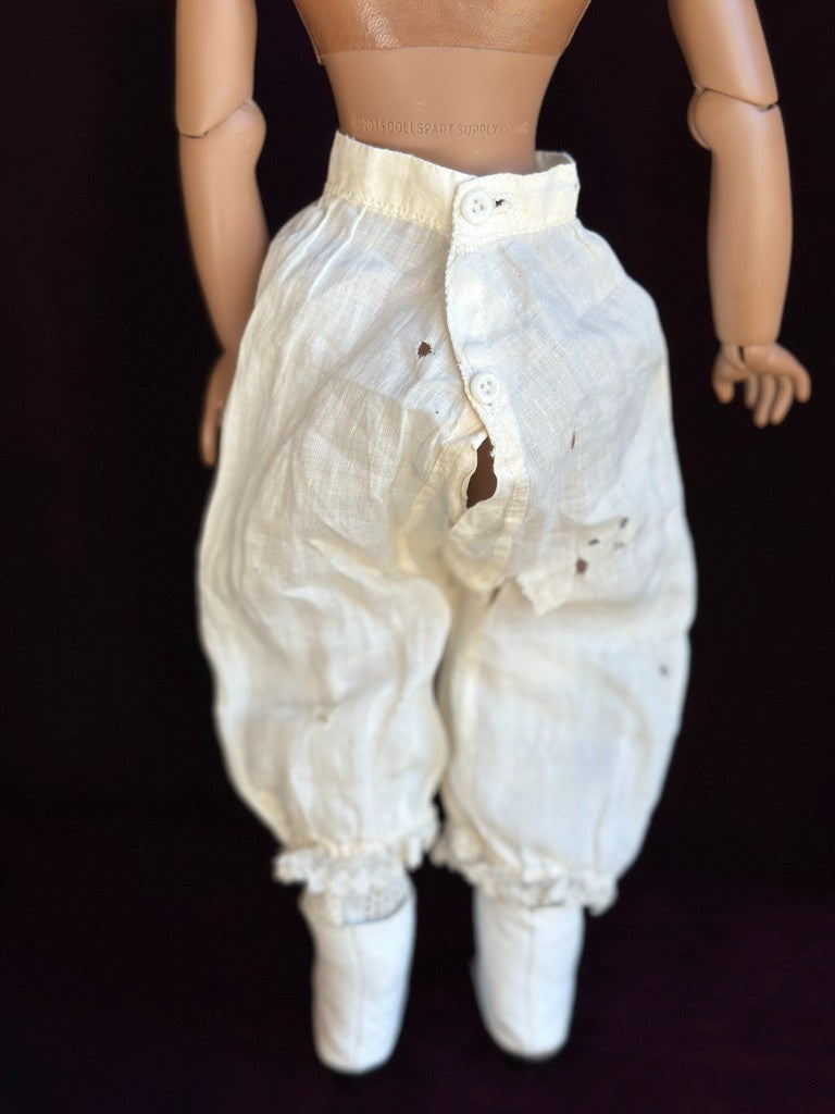 Rare 15” Dark Complexion Porcelain Repro of Antique French Huret Fashion Doll