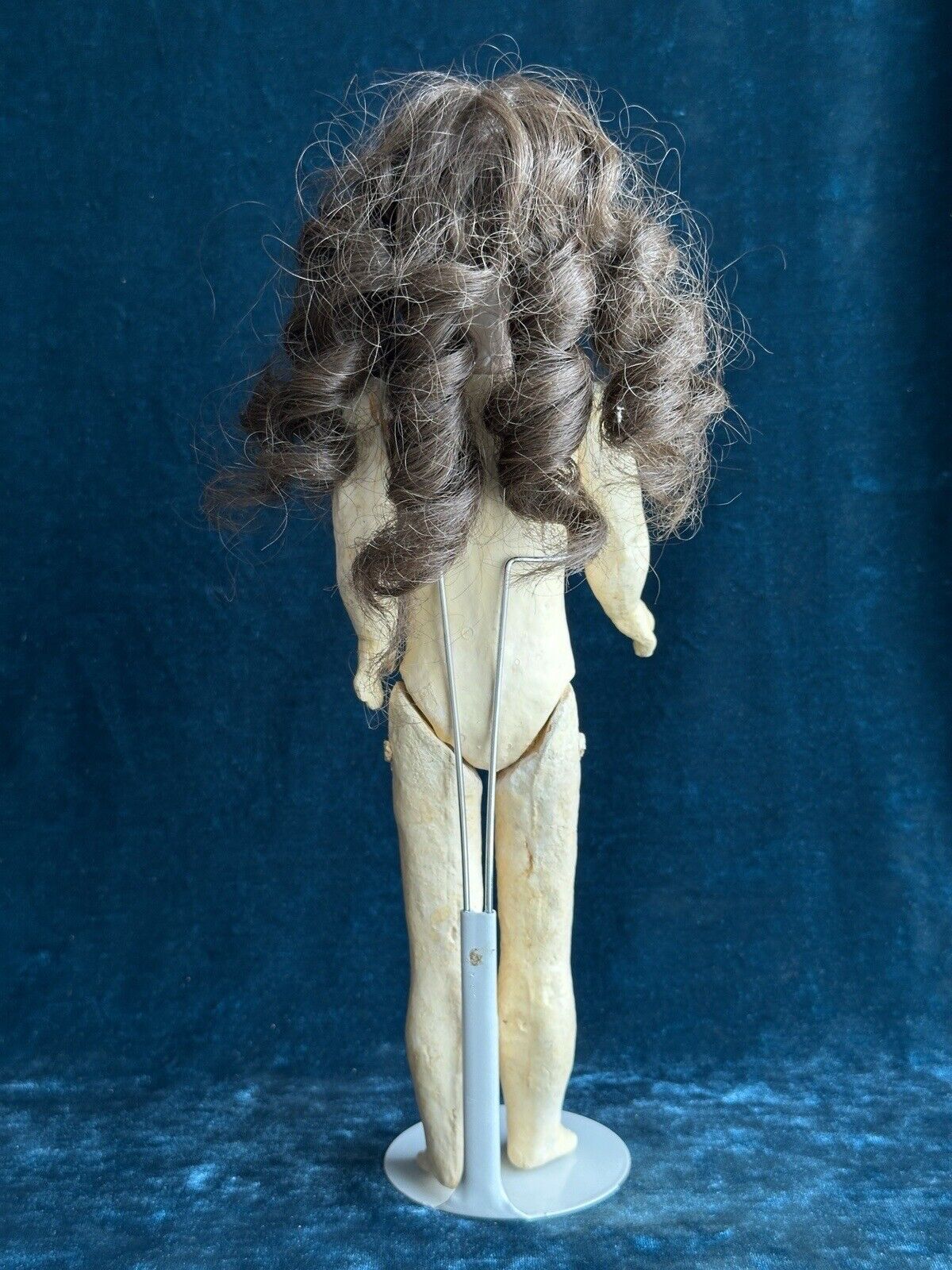 Antique German 12.5” Max Rader or Recknagel R DEP X Bisque Head Doll