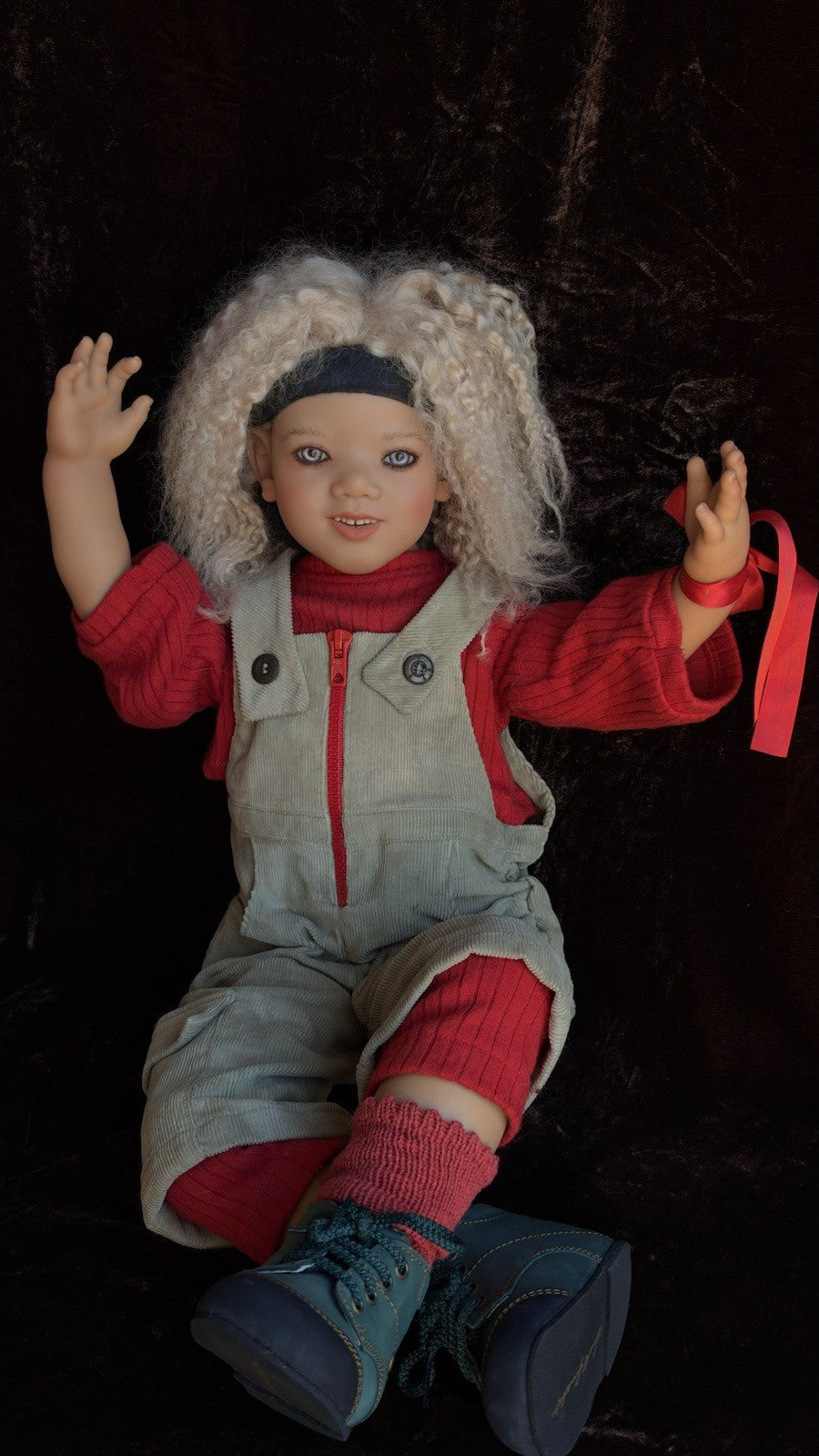 Collectible Annette Himstedt 28” Vinyl Doll Georgi lI New in Box