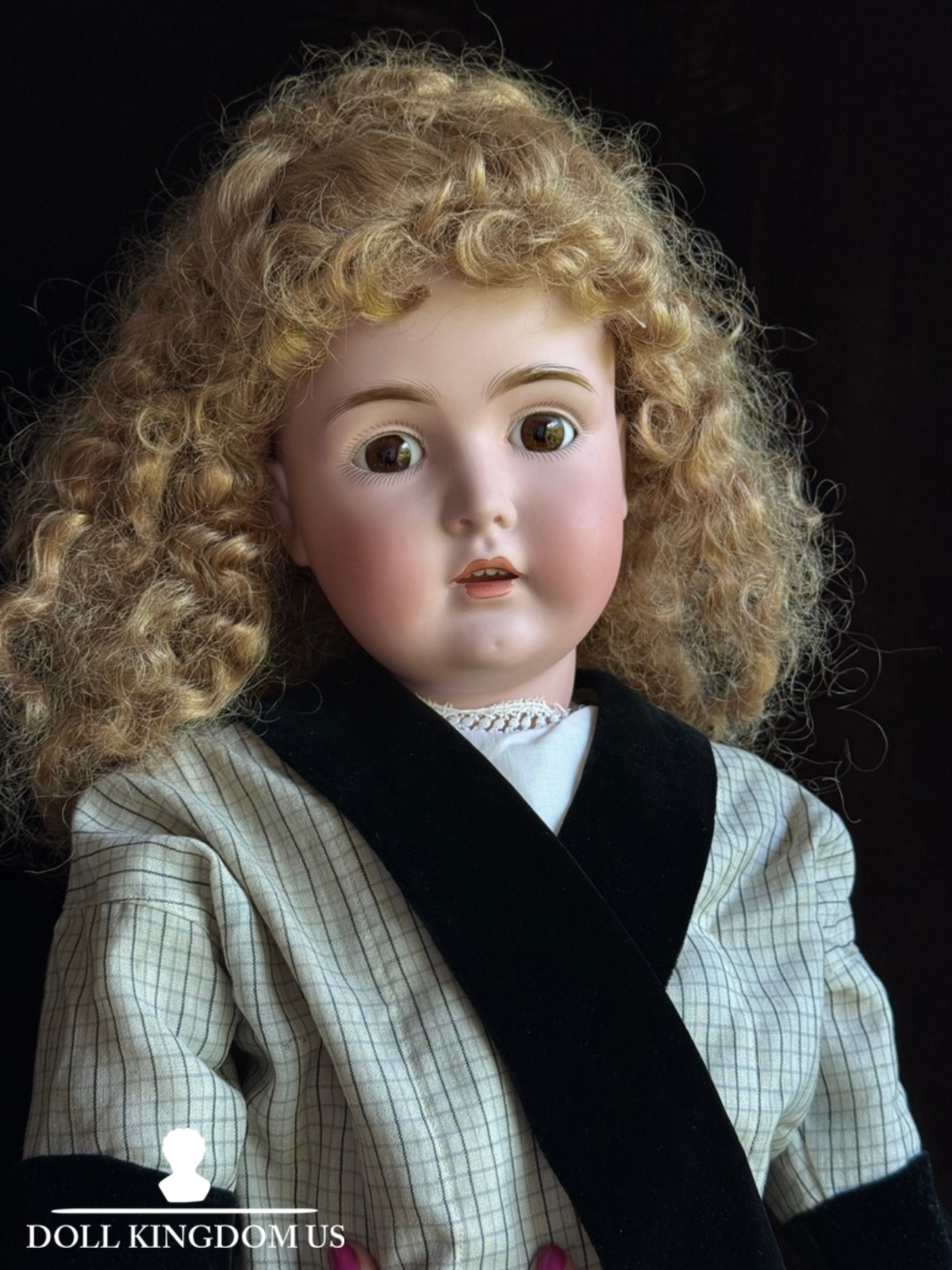 Large Antique German 31” Kestner 171 Bisque Head Doll