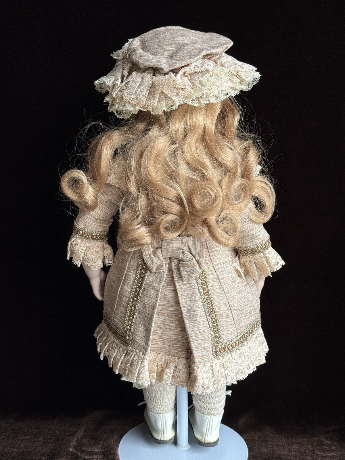 Porcelain 18” Reproduction of Antique French Bru Circle Dot Doll by Mimi